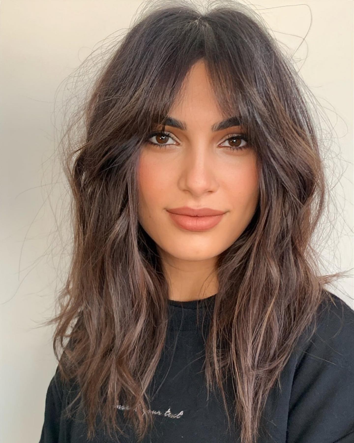 Oval Face and Long Messy Hair